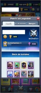 Conta nível 14 Clash Royale 2200 gemas