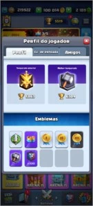 Conta nível 14 Clash Royale 2200 gemas