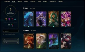 conta league of legends platina 4 LOL
