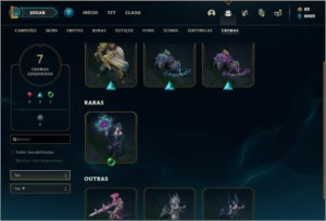 Conta Ouro 3 MAIN SUP, com Twitch medieval e Ww cinzento - League of Legends LOL