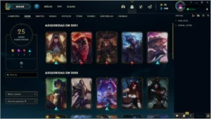 Conta lol lvl 112 ouro 4, varios icones, emotes, skins raras - League of Legends