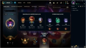 Conta lol lvl 112 ouro 4, varios icones, emotes, skins raras - League of Legends