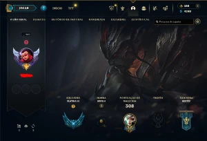 CONTA LOL- LVL 262 - 120 Champions - 69 Skins - FULL ACESSO - League of Legends