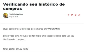 Conta Valorant Platina 1 com 144 skins