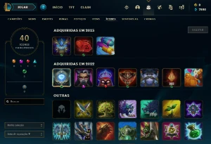 Conta PLATINA 4 | 70% Win - Lol (League Of Legends) Elomoon