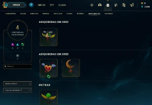 Conta PLATINA 4 | 70% Win - Lol (League Of Legends) Elomoon
