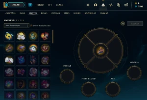 Conta PLATINA 4 | 70% Win - Lol (League Of Legends) Elomoon