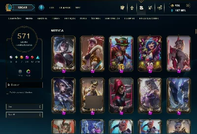 conta lol | skin Faker assinatura + Uzi + Caps | 500+ Skins - League of Legends