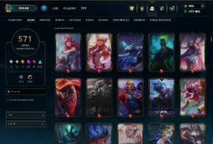 conta lol | skin Faker assinatura + Uzi + Caps | 500+ Skins - League of Legends