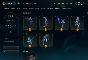 conta lol | skin Faker assinatura + Uzi + Caps | 500+ Skins - League of Legends