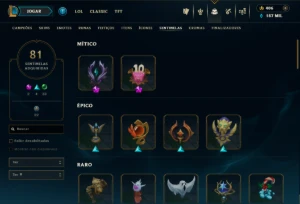 conta lol | skin Faker assinatura + Uzi + Caps | 500+ Skins - League of Legends