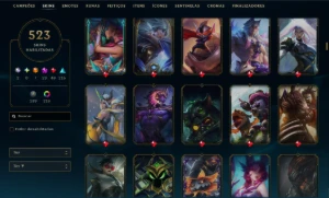 conta lol com skin Faker assinatura + Uzi | 500+ Skins - League of Legends