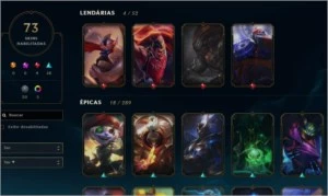 Conta Diamante 4 nunca tomou ban, todos os champs - League of Legends LOL