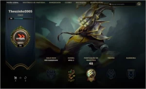 Conta LOL lvl 36, s8 prata, md10 0/0 - League of Legends