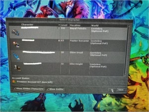 Conta top conforme fotos. Vai com 28 dias de p.a. Gentebra - Tibia