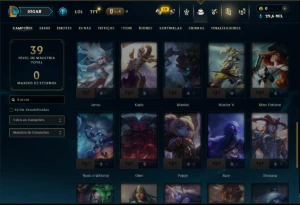 Esmeralda 2 com 40 Champs e 13 Skins - League of Legends LOL