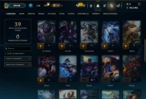 Esmeralda 2 com 40 Champs e 13 Skins - League of Legends LOL