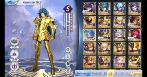 Conta Saint Seiya Awakening LVL-57 A53-MENSA SSA