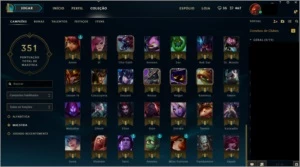 Conta League Of Legends Platina 3 92 Campeões 41 Skins LOL