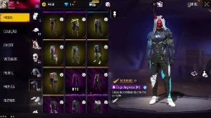 Conta de free fire gemada  3.89