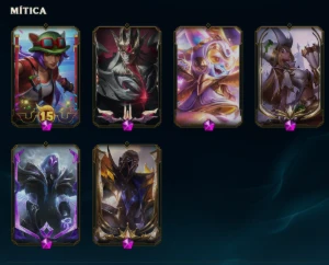 Conta LOL LV 645 Platina 4 com 251 skins (2000 reais gastos) - League of Legends