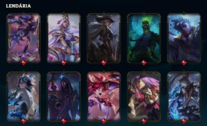 Conta LOL LV 645 Platina 4 com 251 skins (2000 reais gastos) - League of Legends