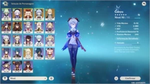 Genshin Impact AR 55 - Ganyu, Klee, Hu Tao, Jean e Mona 5*