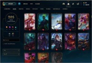 Conta Antiga - 1 Win pro Diamante - Faltando 3 Champs - League of Legends LOL