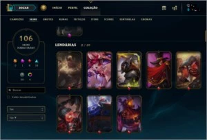 Conta de lol Platina IV - League of Legends