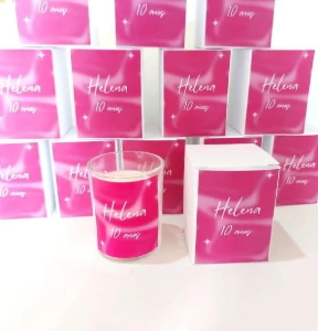 Vela Aromática Personalizada Aniversário 70g