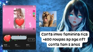 Conta feminina imvu rica + 600 blusas