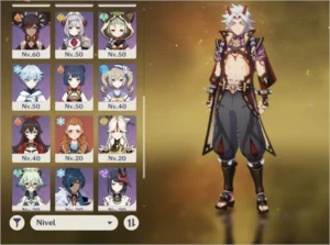 Ar53. Itto + chifre vermelho, kazuha, kokomi, yoimia + harpa - Genshin Impact