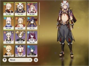 Ar53. Itto + chifre vermelho, kazuha, kokomi, yoimia + harpa - Genshin Impact