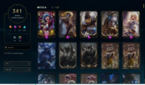 Conta 341 skins - Esmeralda 1 Solo - D4 Flex  - League of Legends LOL