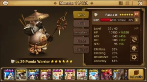 Conta starter Tian Lang + Pergaminho Transcende (com benção) - Summoners War
