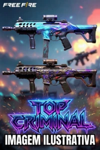 Textura Free Fire (ff) - Top Criminal + brinde