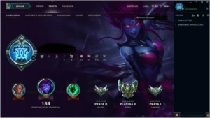 Conta Platina II, 83 champion, 3 rune page - League of Legends LOL
