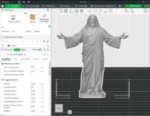 Jesus Cristo de Braços Abertos STL para Impressão 3D - Impressão 3D e STL