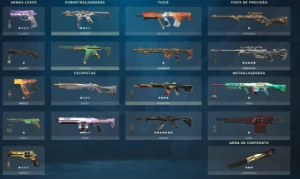 Conta Full Acesso 100 Skins⭐Muitas Facas Vandal E Operator⭐ - Valorant
