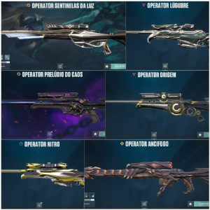 Conta Full Acesso 100 Skins⭐Muitas Facas Vandal E Operator⭐ - Valorant