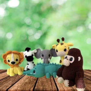 Kit Safari Bichinho de Croche