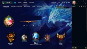 Vendo conta de League of Legends Gold 1 Md5 pro Platina