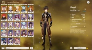 AR 56 9 chars 5 estrelas KEQING C1 END GAME com FIRST BUy - Genshin Impact