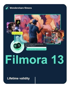 Filmora 13 - Vitalicio - Com Inteligencia Artificial - Softwares e Licenças