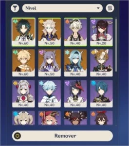 Conta com personagens 5 ✨ + Xiao - Genshin Impact