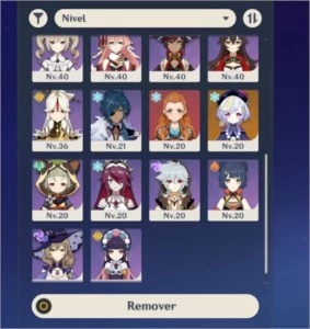 Conta com personagens 5 ✨ + Xiao - Genshin Impact