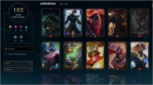 Conta Diamante 1 todos os champs - League of Legends LOL