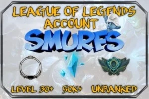 CONTAS SMURF/UNRANKED NV. 30 LEAGUE OF LEGENDS LOL