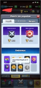 CLASH ROYALE (CONTA ANTIGA MAIS, 5 ANOS)