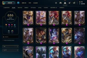 Conta LoL lvl 439 - 686 Skins - (Lista de skins no anuncio) - League of Legends